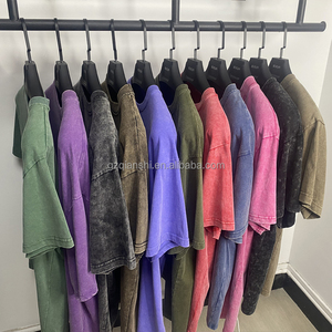 เสื้อยืดแมนส์ บลังค์ คุณภาพสูง ผ้าฝ้าย 100% ล้างสีแบบแอซิดวอช ทรงโอเวอร์ไซส์ สไตล์เรโทร ผ้าฝ้ายหนานุ่ม วินเทจ ล้างสีแบบแอซิดวอช สำหรับผู้ชาย - Product Image 3