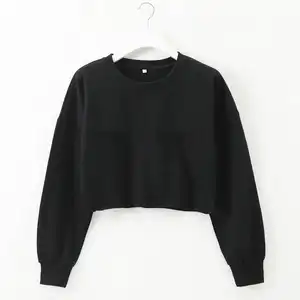 Schlussverkauf hochwertige Damen Pullover Hoodie Top lässig solide Farbe lockeres langärmeliges Sweatshirt