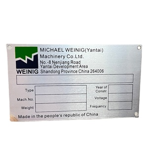 Targhetta Personalizzata in Alluminio Anodizzato con Serigrafia a Lunga Durata per Macchinari - Product Image 6