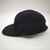 Gorro de nailon para acampar con logotipo personalizado y agujeros de ventilación láser, gorra deportiva para correr y senderismo, gorra de secado rápido transpirable al por mayor para exteriores