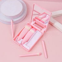 Petite quantité de LOGO personnalisation ensemble de pinceaux de maquillage de voyage petit mini kit de pinceaux de maquillage portable