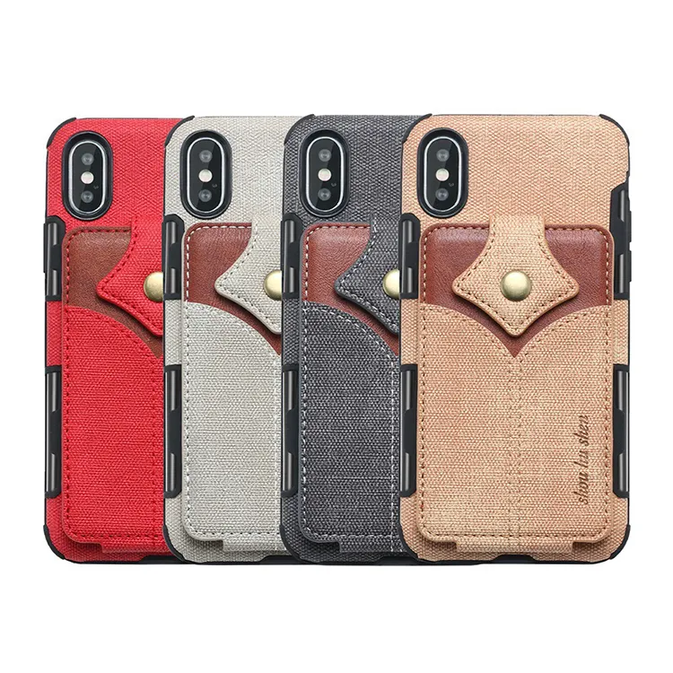 Street Fashion Business PU Leather Card Wallet Mobile Phone Back Cover For Samsung S10 Case