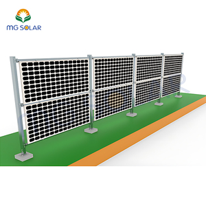 <strong>Solar</strong> Vertical Bifacial Fence PV Farms Mounting <strong>Systems</strong> Fence Ground Mount <strong>System</strong> - Product Image 2