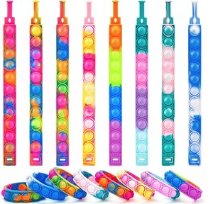 Jy Trẻ Em Chàng Trai Cô Gái Ủng Hộ OEM ODM BPA Miễn Phí An Toàn Lật Chống-Động Dâm gặm nhấm Giải Nén Thư Giãn Cổ Tay Popit <span class=keywords><strong>Fidget</strong></span> Ban Nhạc Đồ Chơi Pop Vòng Đeo Tay - Product Image 4