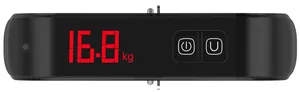 ストラップ付き旅行用の新しいデザインのLEDバックライトディスプレイ50kgデジタルラゲッジスケール体重計