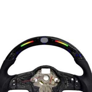 Volante LED de Fibra de Carbono Forjado para Volkswagen <span class=keywords><strong>Golf</strong></span> MK7 MK7.5 MK6 MK5 MK4 GTI Polo GTS GTD GTE <span class=keywords><strong>R</strong></span> Passat <span class=keywords><strong>R</strong></span>-<span class=keywords><strong>Line</strong></span> - Product Image 4