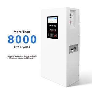 แบตเตอรี่ติดผนัง Enikol 200ah 300ah 51.2V 100Ah สำหรับเก็บพลังงานภายในบ้าน รองรับการสื่อสารแบบ CAN - Product Image 6
