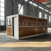Maison Modulaire Conteneurisée de Haute Qualité pour l'Hébergement, Maison Préfabriquée Modulaire de 20 pieds, Maison Conteneur Pliable à Vendre