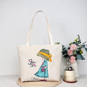 Borsa Tote in Tela Spessa Stampata Fronte-Retro di Medie Dimensioni LUMINOVA, Versatile con Cerniera, per Shopping e Uscite - Product Image 1