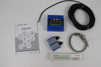 50mm Modbus pengukur aliran Modular air, cerdas dapat diatur Rs485 Lora modul rel portabel pengukur aliran ultrasonik untuk kolam madu