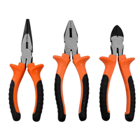 Pince multiprise industrielle de haute qualité, robuste, 6 pouces, orange, en acier au carbone 60