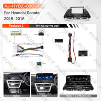 Neuester 12,3 Zoll Auto-DVD-Player Stereo-Rahmen Armaturenbrett-Radio-Bildschirm für Hyundai Sonata 2015-2018 Auto-Zubehör mit Kabel