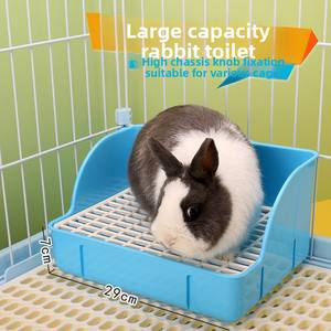 กระบะทรายสัตว์เลี้ยงแบบตาข่ายพลาสติกขนาดใหญ่ ป้องกันการล้ม สำหรับกระต่าย หนูตะเภา ชินชิลล่า - Product Image 1