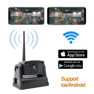Caméra de recul sans fil WiFi pour voiture Vision de nuit Caméra étanche avec batterie APP Caméra arrière pour le téléphone