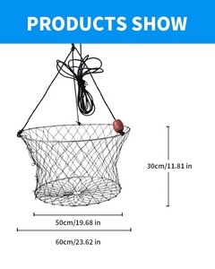 Xách Tay Gấp Lưới Đánh Cá, Cua <span class=keywords><strong>Net</strong></span> Với Câu Cá Sợi Dây Thừng, Tay Đúc Lồng Có Thể Gập Lại Câu Cá Lưới Bẫy Ráp Cua Bẫy - Product Image 4