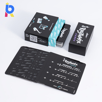 Jeu de Tarot en Feuille d'Or en Gros, Jeu de Société de Haute Qualité, Cartes d'Oracle en Plastique Personnalisées avec Boîte à Rabat Magnétique