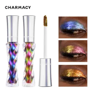 Luxury Eye Makeup Waterproof Holographic Color Change Multichrome Shimmer Chameleon Liquid Eyeshadow