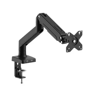 Factory Manufacturer Gas Spring Monitor Stand Mount For 17-32inch Max 9kg Computer Desk Bracket With USB Screen Support Bracket