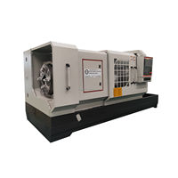 Tour CNC à lit plat CKQ61100 pour charges lourdes, idéal pour l'usinage d'arbres longs et de pièces métalliques de grande masse
