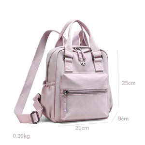 Mode féminine à usage quotidien <span class=keywords><strong>sac</strong></span> à <span class=keywords><strong>dos</strong></span> joli style mini avec tissu doux durable et fermeture à glissière pour le shopping et les voyages - Product Image 2