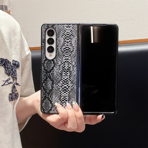 <span class=keywords><strong>Coque</strong></span> de <span class=keywords><strong>téléphone</strong></span> motif peau de serpent de luxe pour <span class=keywords><strong>Samsung</strong></span> Galaxy Z Flip 4 5 6 cuir PU + housse de protection PC rigide pour Galaxy Z Fold 4 5 6 - Product Image 5