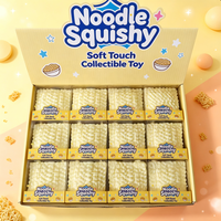 Jouet Squishy en Bloc d'Argile, Simulation de Nouilles Instantanées Croustillantes à Remontée Lente, Jouet Anti-Stress Sonore à Effet Craquant