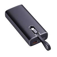 Produit tendance : Batterie externe portable 22,5 W 10000 mAh pour iPhone 16 avec prise en charge de la charge rapide, en ABS et câble inclus