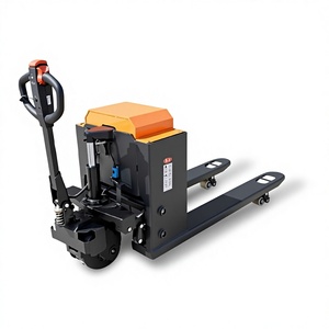Transpaleta Eléctrica de 3 Toneladas con Elevación Hidráulica, Neumáticos Sólidos, para Uso en Interiores, con Batería de Plomo-Ácido y Operación de Pie - Product Image 1