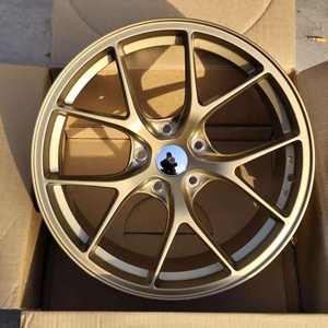 Cerchi in Lega di Alluminio Forgiati Fi-R EVO Ultra-Leggeri Giallo Limone con Dettagli Oro per <span class=keywords><strong>Porsche</strong></span> 991, BMW F8X M4 e G80 M3 - Product Image 2