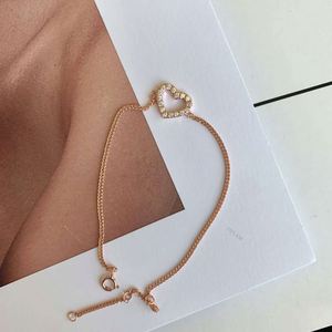 Dylam 18k Gold Plated Heart <b>Adjustable</b> <b>Bracelet</b> Ankle <b>Bracelets</b> for Women Girls Initial 18k Real Plated Anklets Love Bead Chain - Product Image 6