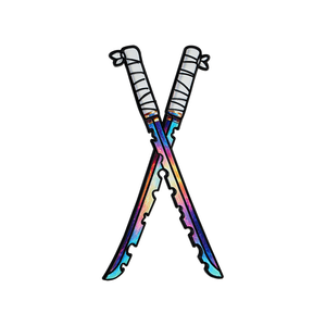 5 nouveaux badges en métal de haute qualité, design Demon Blade, pour la décoration de sacs <span class=keywords><strong>à</strong></span> <span class=keywords><strong>dos</strong></span> - Product Image 5