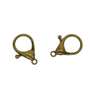 30 set di grandi dimensioni piegate in oro pinze di aragosta fai da te connettore gioielli per braccialetti portachiavi in lega materiali artigianali borsa di imballaggio - Product Image 1