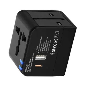 Universal Travel Adapter With 2 Usb 2.1A Hot Selling Portable World Universal Travel Adapter socket plug For Amazon Iphone Watch