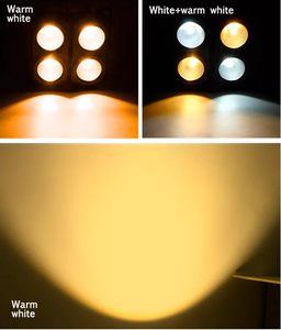 Luz LED de Superficie COB de 450W, 4 Ojos, IP65, DMX512, Blanco Cálido, para Iluminación de Escenarios y Salas de Conferencias - Product Image 3