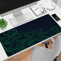 Tapis de souris de jeu XXL 80x30cm avec bordure renforcée, épaisseur 2mm, en caoutchouc naturel et tissu, disponible en stock - Grand tapis de bureau pour