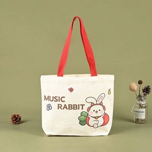 Sac fourre-tout en toile personnalisé avec logo, sac de shopping réutilisable pour femme, impression de logo personnalisé pour entreprise - Product Image 4