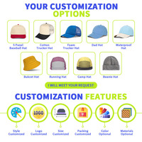 Casquettes Snapback Personnalisées avec Visière Arc-en-ciel, Casquettes Trucker à 5 Panneaux Color Block, Casquettes de Baseball à Visière Colorée