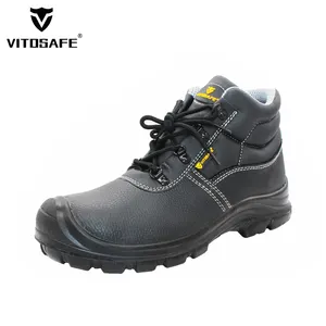 OEM Anti-punção Botas de seguridad Industrial Steel Toe Boots Safety Shoes Men Work