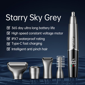 5 in 1 <strong>Hair</strong> <strong>Trimmer</strong> for <strong>Men</strong> Grooming Kit Electric Beard Shaver Facial Body Eyebrow <strong>Nose</strong> Ear <strong>Trimmer</strong> Body Groomer <strong>Trimmer</strong> - Product Image 3