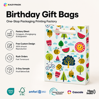 Tas Hadiah Cetak Kustom Berkualitas Tinggi Warna Pastel Mint Lucu, Tas Pembawa Konfeti untuk Pesta Ulang Tahun