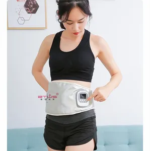 Ems Body Slimming Massager Belt Anti-cellulite Belt Cordless Portable Waist Abdomen Massager Belt