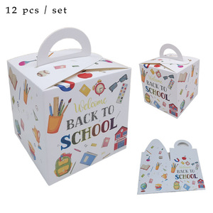 Caja de mano Bolsa de <span class=keywords><strong>compras</strong></span> para la escuela Regreso a la escuela Fiesta de bienvenida Caja de dulces Regreso a la escuela Caja de regalo - Product Image 6