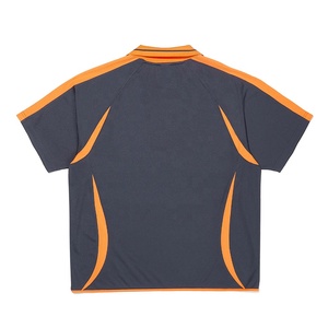 เสื้อโปโลพิมพ์ลายแบบถ่ายโอนความร้อนปรับแต่งได้สำหรับผู้ชาย สไตล์เรโทร พรีเมียม สีตัดกัน แขนสั้น สำหรับผู้ใหญ่ ออกกำลังกายได้ - Product Image 2