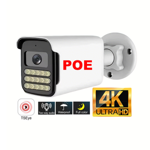 Cámara IP PoE Bullet 4K 8MP, IP66 Impermeable, Audio Bidireccional, Micrófono Integrado, Luz Dual Inteligente, Visión Nocturna a Todo Color, Vigilancia - Product Image 1
