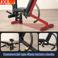 Banc de musculation réglable, banc d'entraînement robuste pour le fitness à la maison, banc d'assise incliné et incliné à plat