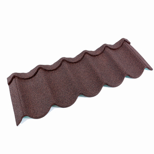 Tuiles de toit <span class=keywords><strong>en</strong></span> métal revêtues de pierre résistantes aux intempéries, longue durée de vie, tuiles ondulées - Product Image 4