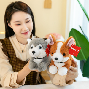 Thực tế & sống động như thật mềm handmade nằm Thú nhồi bông con chó đồ chơi sang trọng con chó con cho bé trai và bé gái - Product Image 5