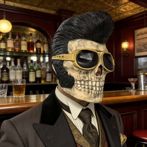 Masque en latex réaliste pour Halloween, cosplay, masque intégral effrayant pour adultes - Product Image 4