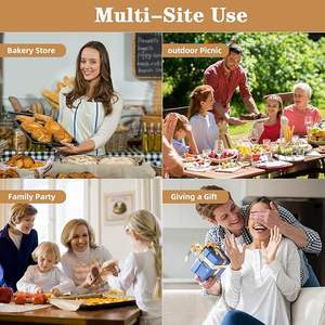 Bolsas de pan con ventana, bolsas de papel Kraft para pan casero, bolsa de panadería para embalaje de almacenamiento, bolsa grande de masa fermentada - Product Image 5