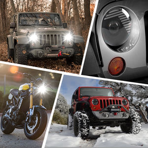 Fari a LED fari stellati con <span class=keywords><strong>Devil</strong></span> Demon eye led <span class=keywords><strong>Angel</strong></span> 7 pollici round halo demon eyes fari per JEEP wrangler jk - Product Image 6